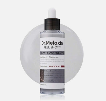 2-PACK Dr. Melaxin Peel Shot Exfoliant Rice Ampoule 2.7 Fl Oz (80 Ml)